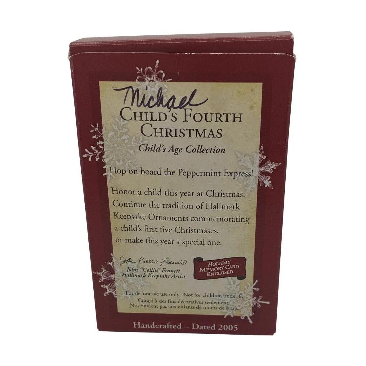 2001 Child's Fourth Christmas Hallmark Ornament (Child's Age Collection) QXG4532
