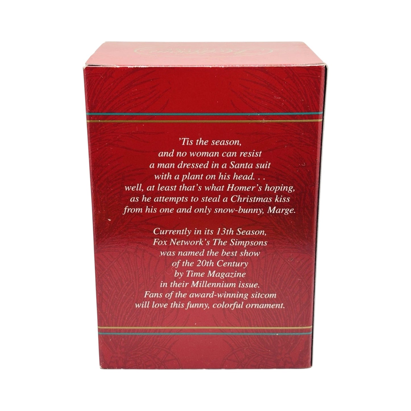 2001 Holiday Smooches Carlton Cards Ornaments (The Simpsons) CXOR-065E Image6