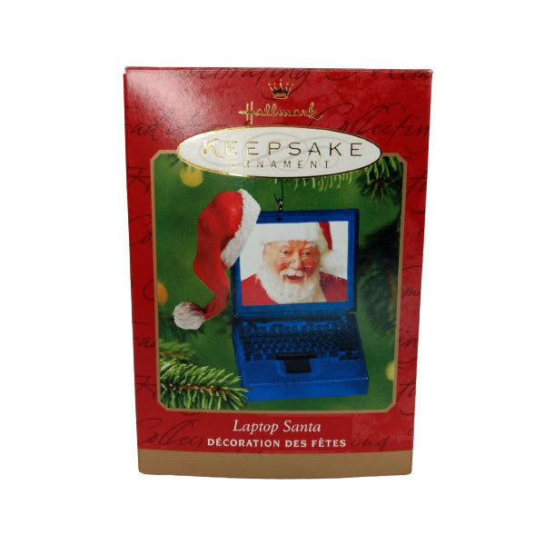 2001 Laptop Santa Hallmark Ornament (Santa Claus) QX8972