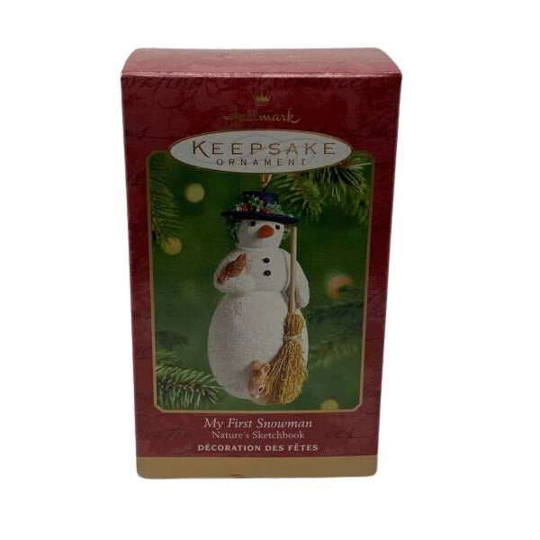 2001 My First Snowman Hallmark Ornament (Nature's Sketchbook) QX4442