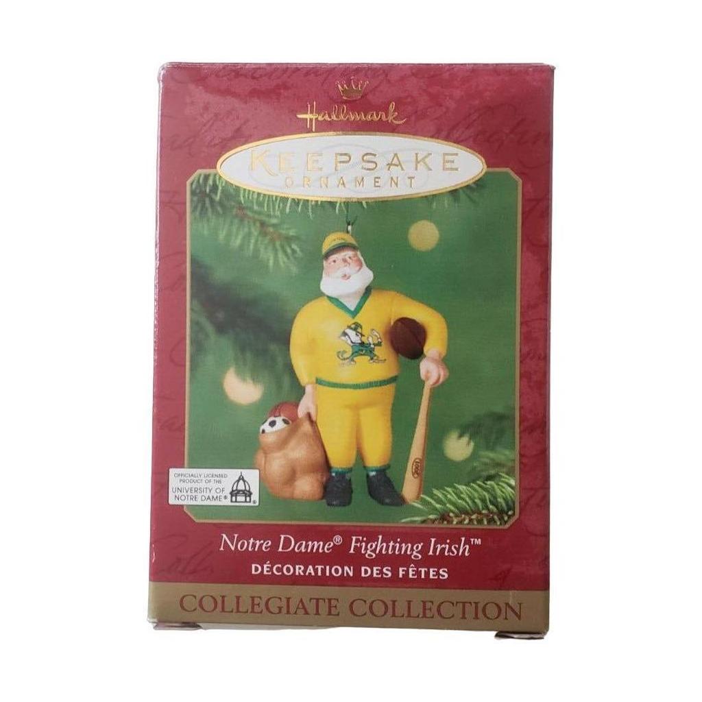 2001 Notre Dame Fighting Irish Hallmark Ornament (College Sports) QSR2145