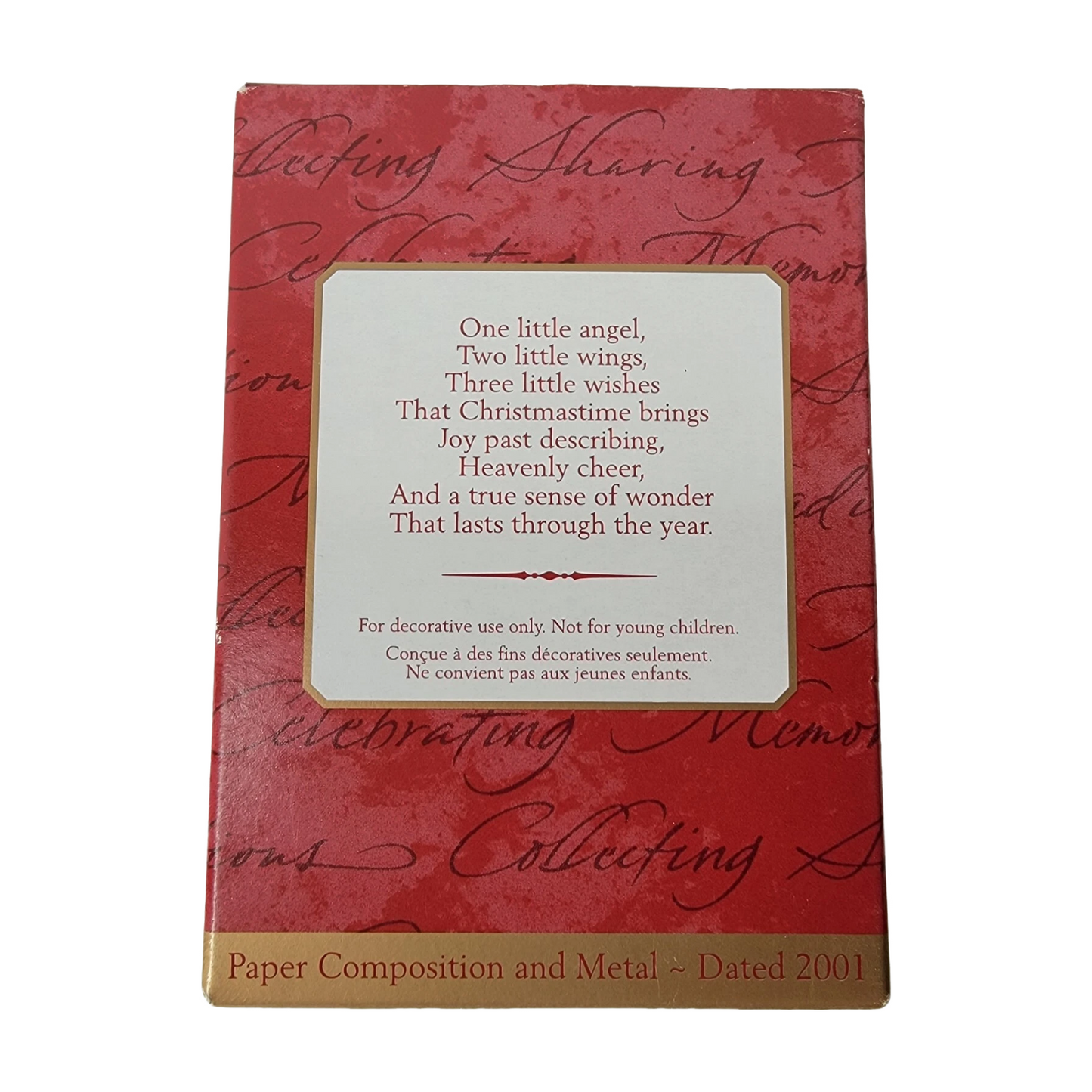 2001 One Little Angel Hallmark Ornament (Angels) QX8935 Image6