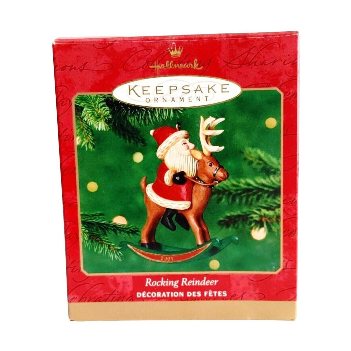 2001 Rocking Reindeer Hallmark Ornament (Reindeer) QX8261