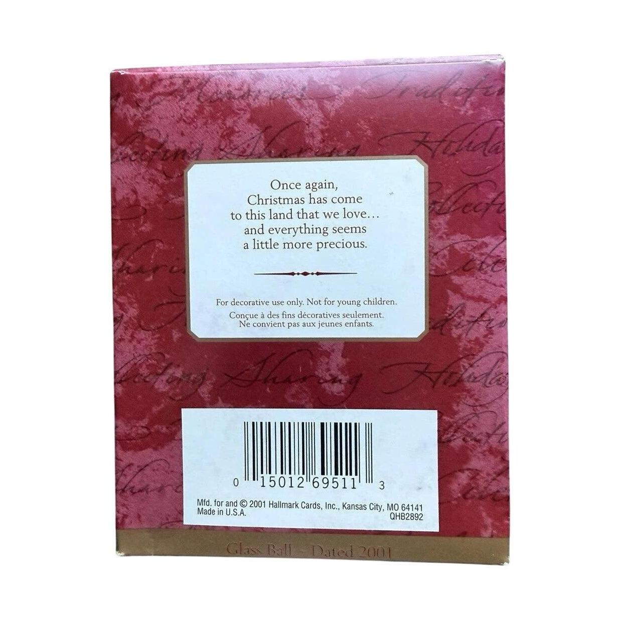 2001 Star and Stripes Forever! Hallmark Ornament (Ball) QHB2892 Image4