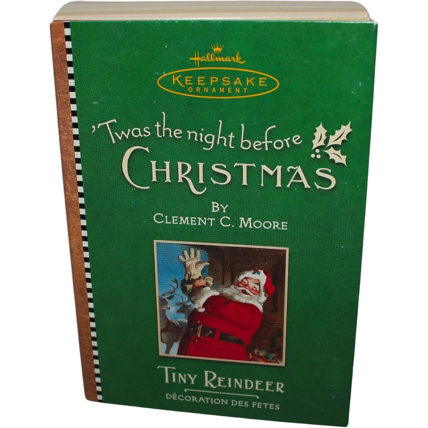 2001 Tiny Reindeer Hallmark Ornament (Twas The Night Before Christmas) QRP4492