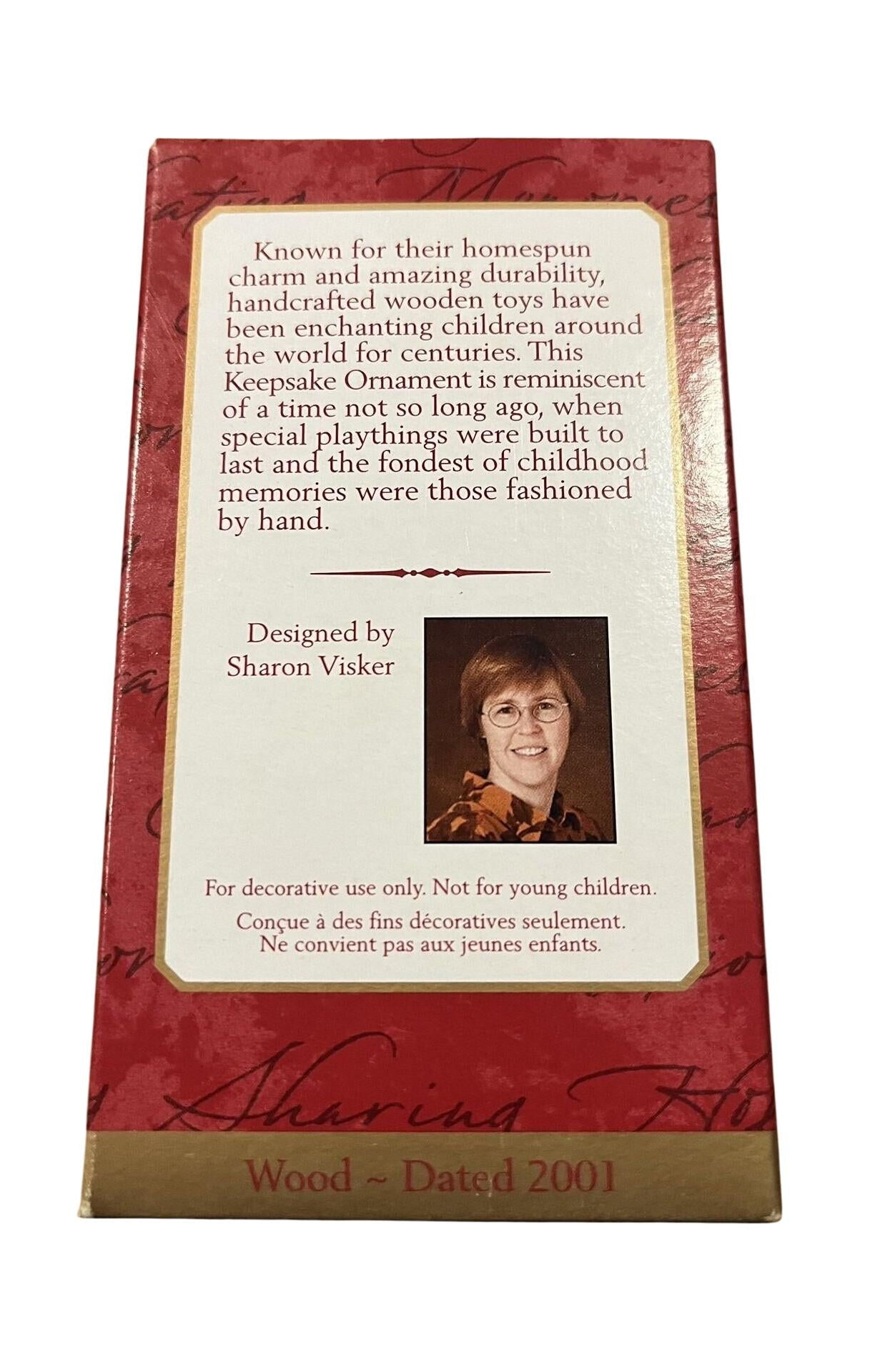 2001 Waddles Hallmark Ornament (Wooden Pull Toys) QX8952