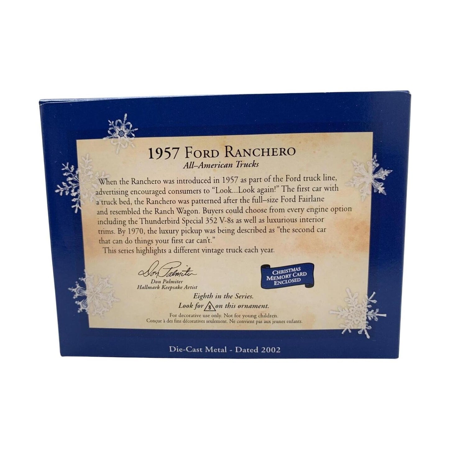 2002 1957 Ford Ranchero Hallmark Ornament (All-American Trucks) QX8066