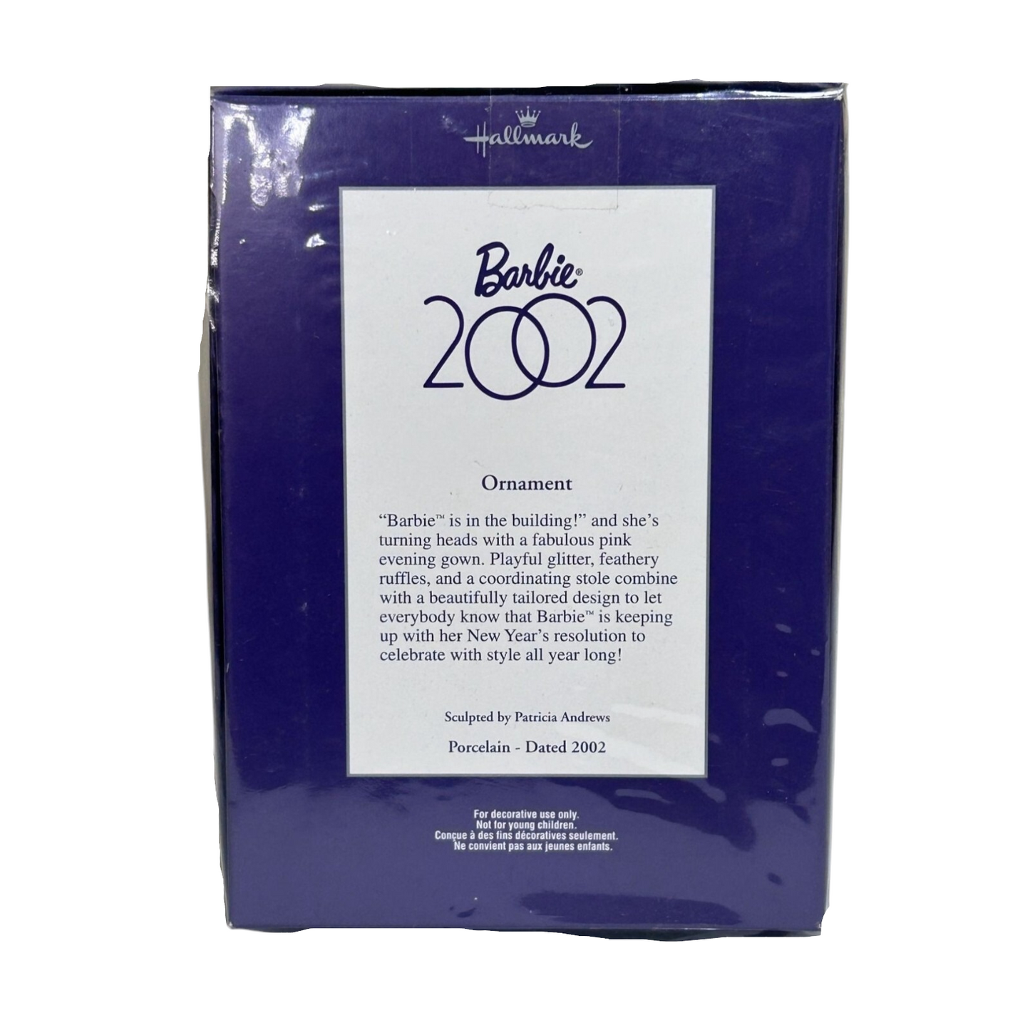 2002 Barbie 2002 Hallmark Ornament (Barbie Porcelain) QXC4653