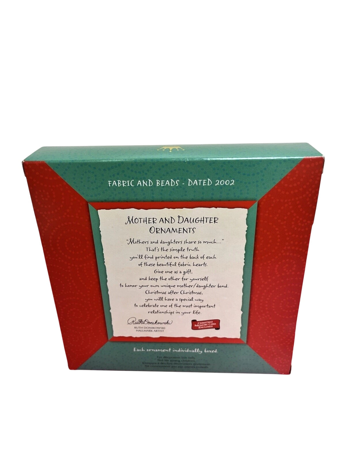 2002 Give One Keep One Hallmark Ornament (Friendship) QX8713