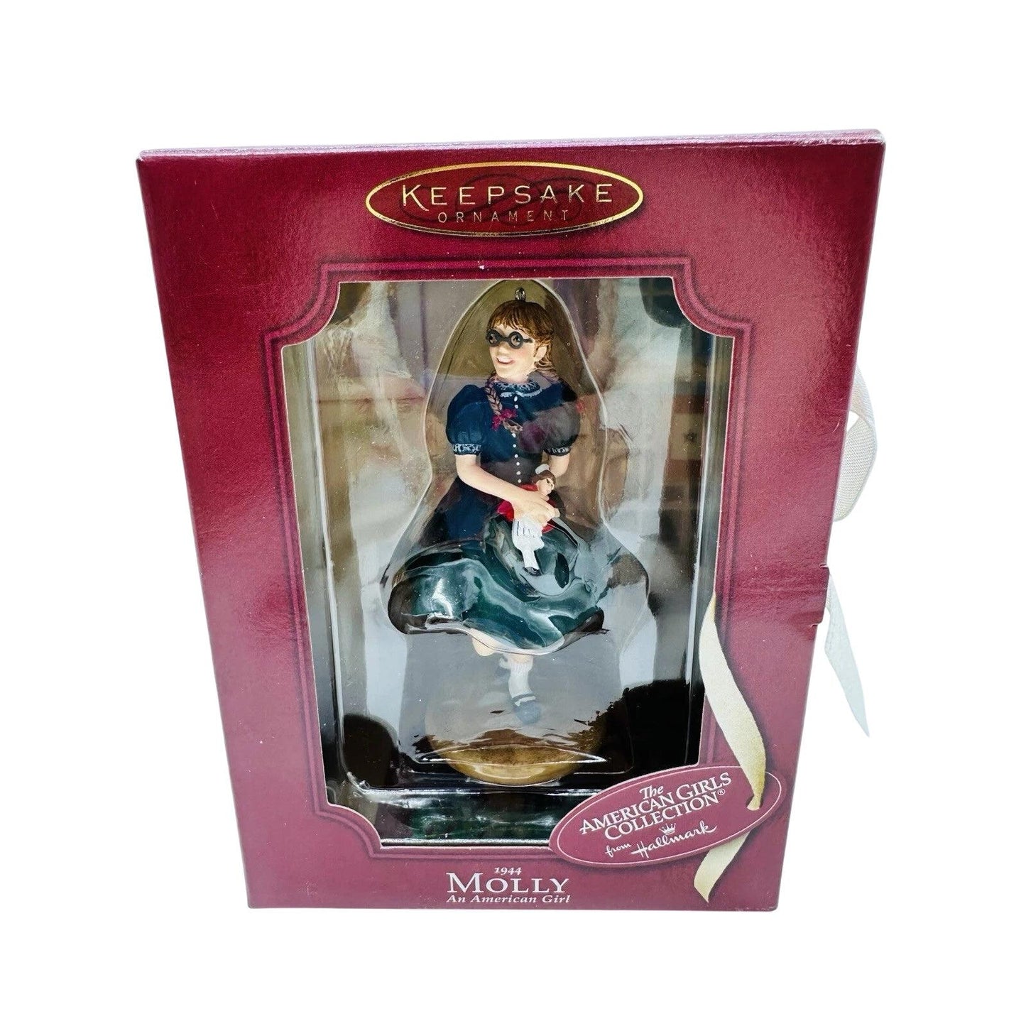 2002 Hallmark Ornament (1944) Molly an American Girl Hallmark Ornament (The American Girls Collection) QAC6409