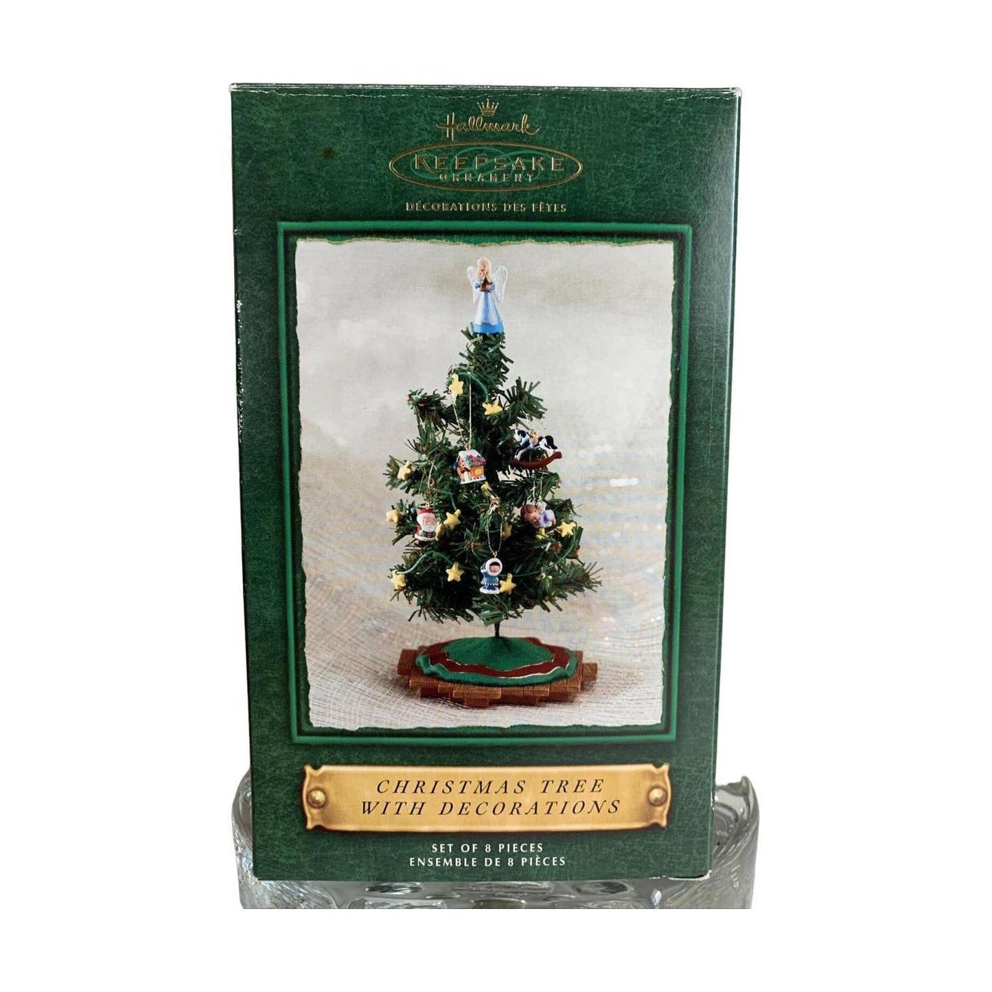2002 Christmas Tree With Decoration Hallmark Ornament (Santa's Big Night) QX4476