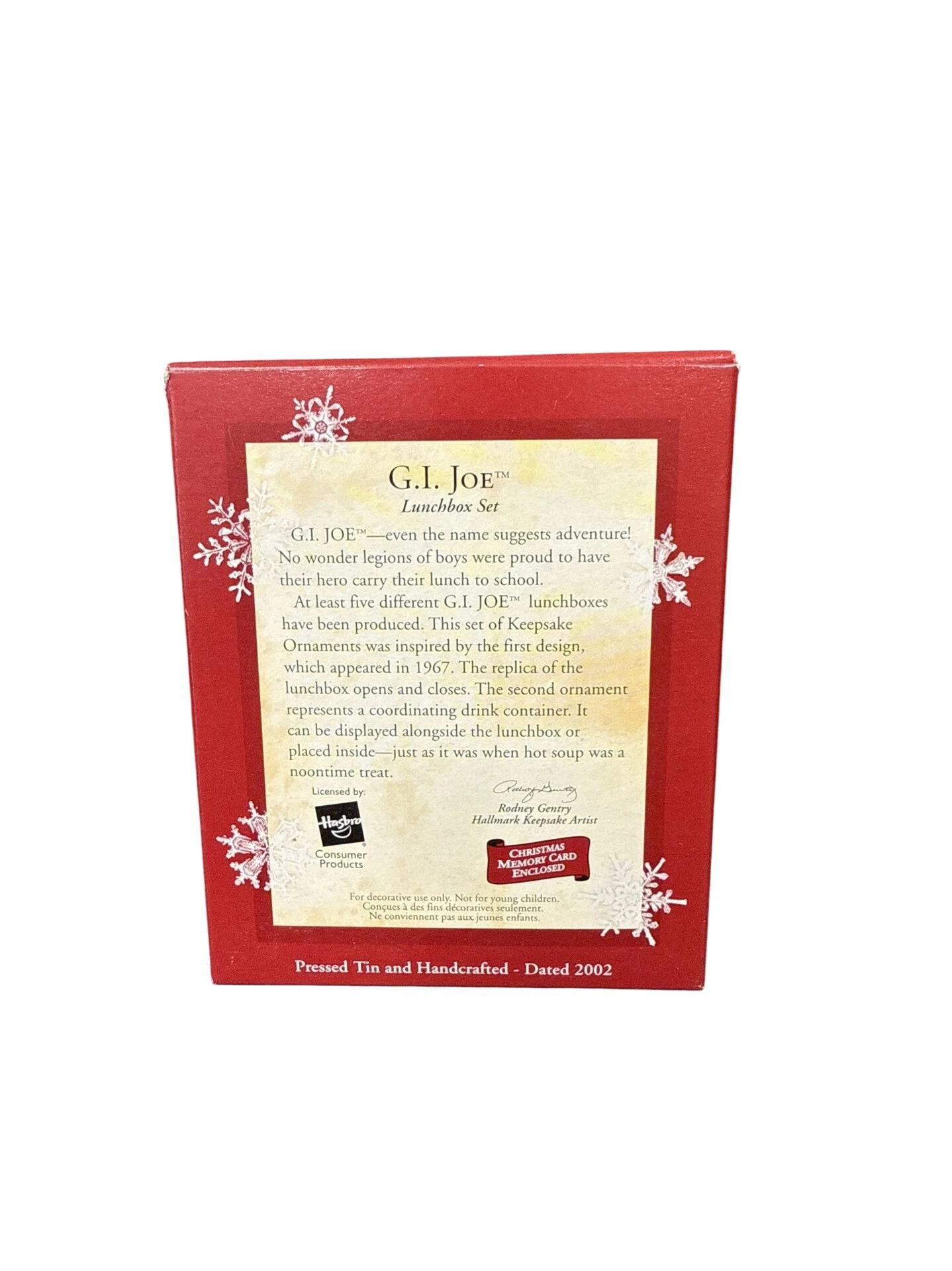 2002 G.I. Joe Lunch Box Set Hallmark Ornament (G.I. Joe) QX8286