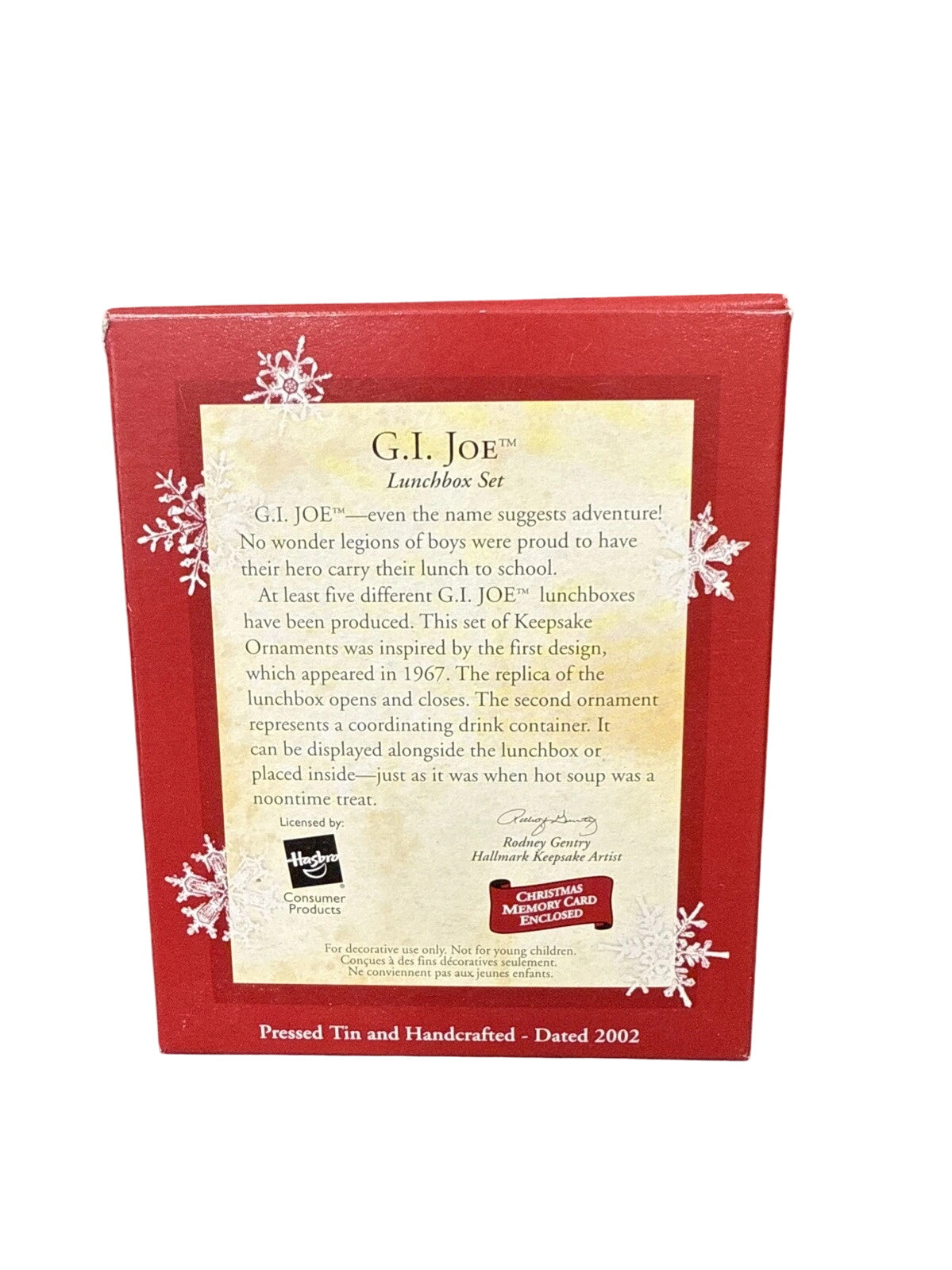 2002 G.I. Joe Lunch Box Set Hallmark Ornament (G.I. Joe) QX8286