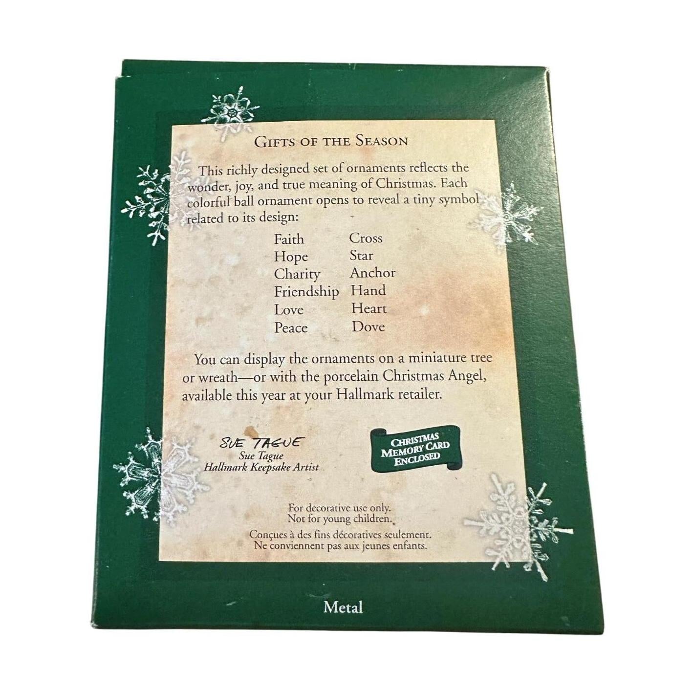 2002 Gifts of the Season Hallmark Ornament (Ball) QXM4576