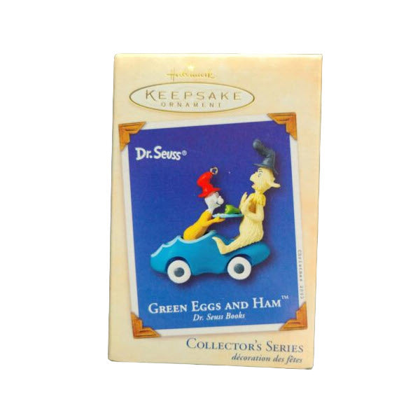 2002 Green Eggs and Ham Hallmark Ornament (Dr. Seuss) QX8083
