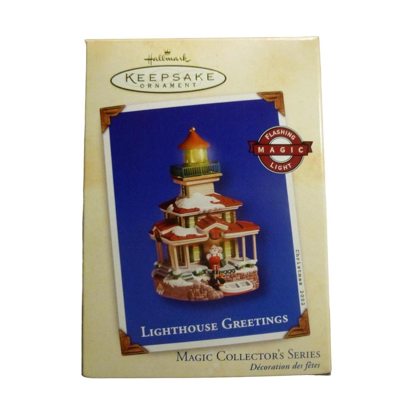 2002 Lighthouse Greetings Hallmark Ornament (Lighthouse Greetings) QLX7646