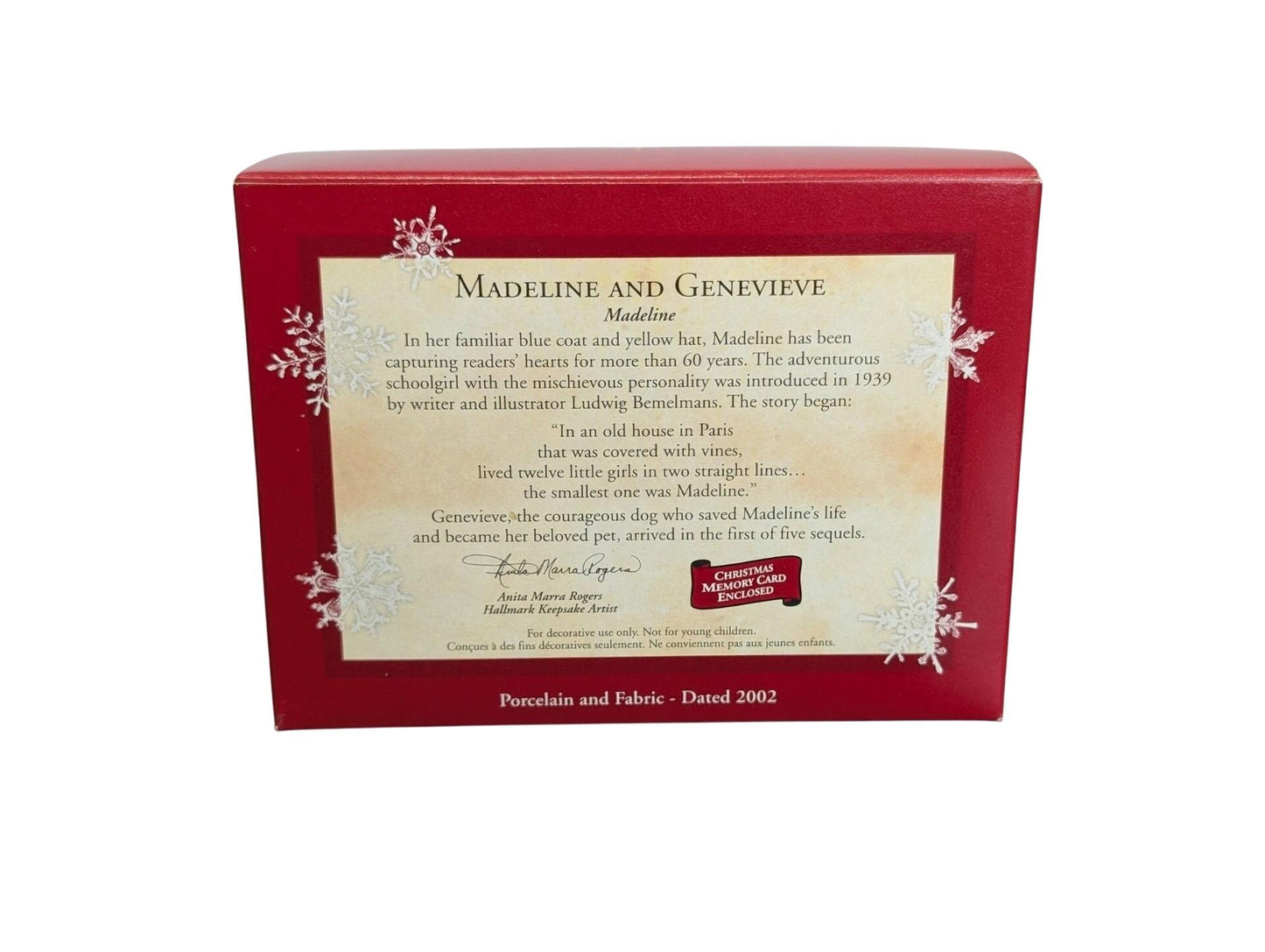 2002 Madeline and Genevieve Hallmark Ornament (Madeline) QXI5286 Image5