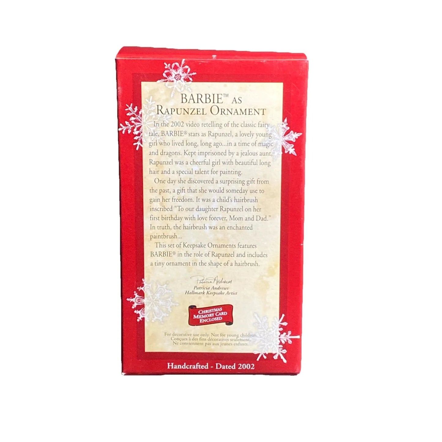 2002 Rapunzel Set 2 Hallmark Ornament (Barbie) QXI5326