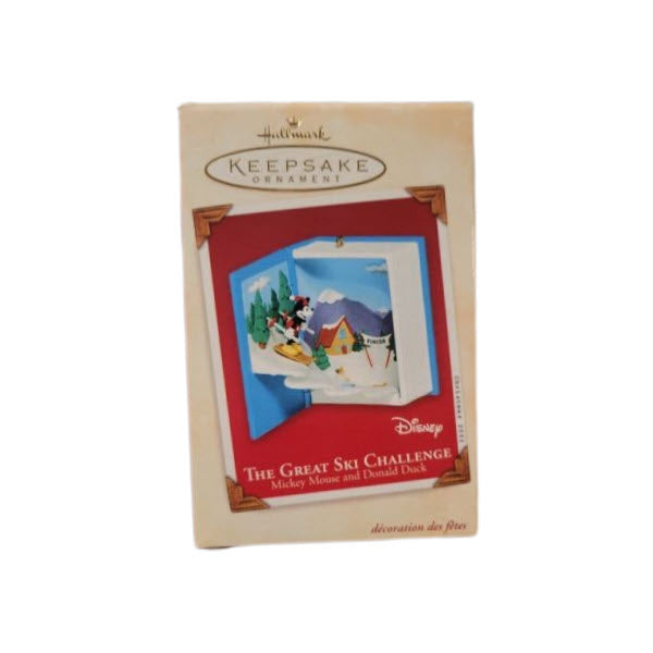 2002 The Great Ski Challenge Hallmark Ornament (Mickey Mouse and Donald Duck) QXD4926