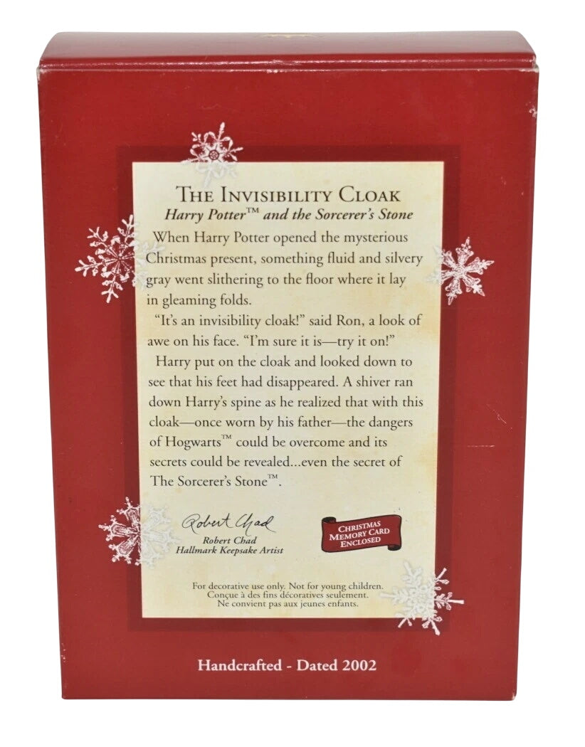 2002 The Invisibility Cloak Hallmark Ornament (Harry Potter and the Sorcerer's Stone) QXI8663 Image7