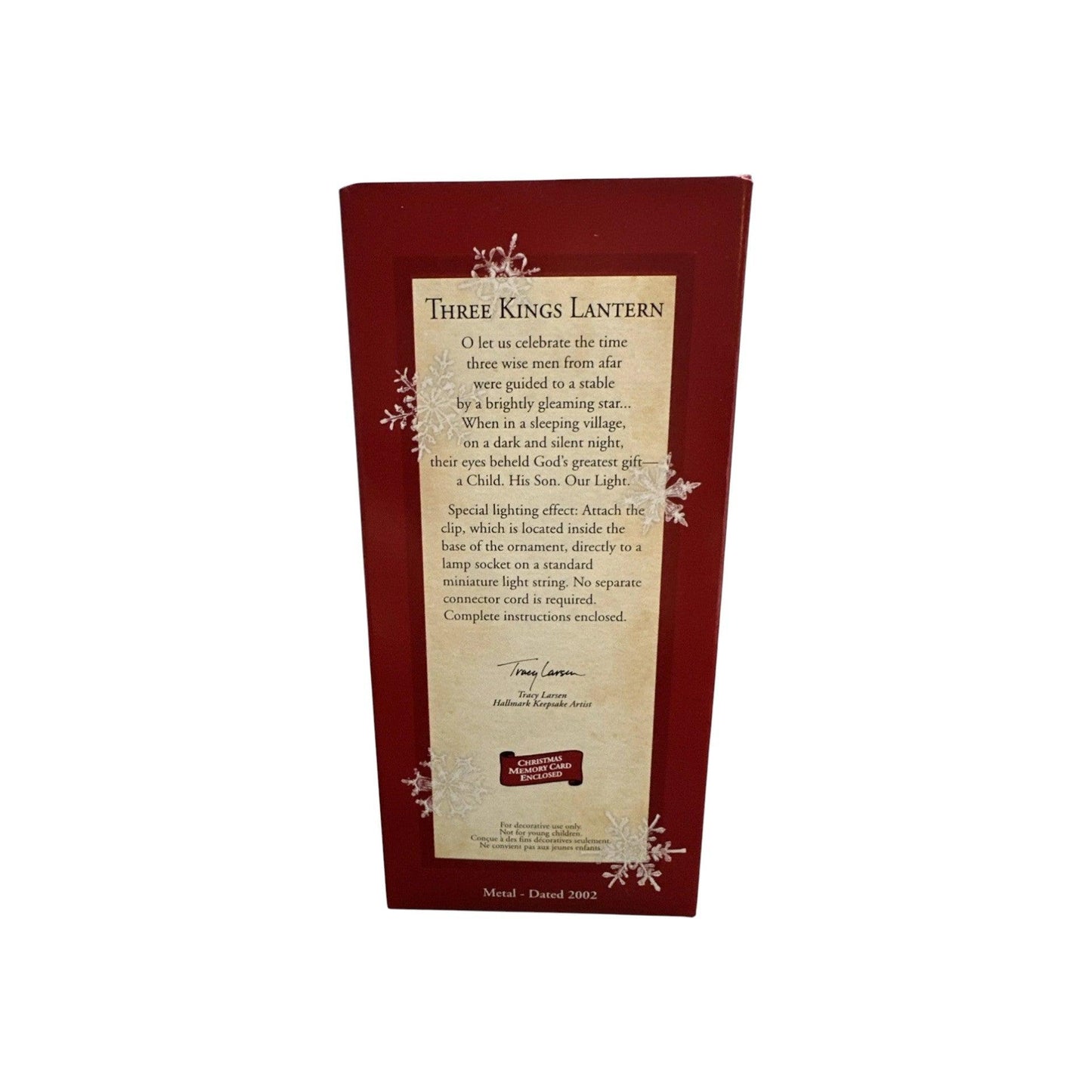 2002 There Kings Lantern Hallmark Ornament (Cross) QX8853 Image8