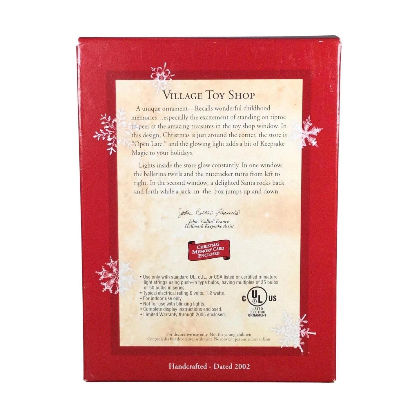 2002 Village Toy Shop Hallmark Ornament (Toy Shop) QLX7676