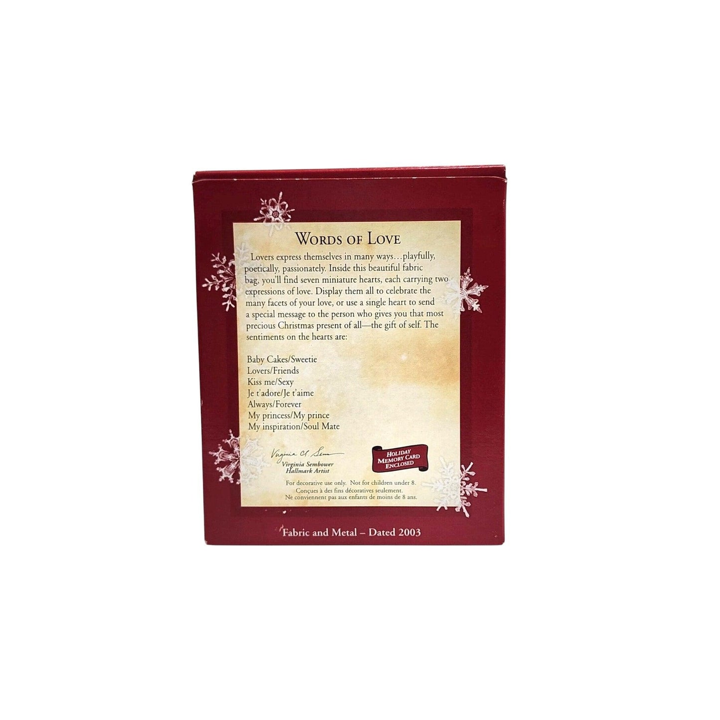 2003 Words of Love (Heart)