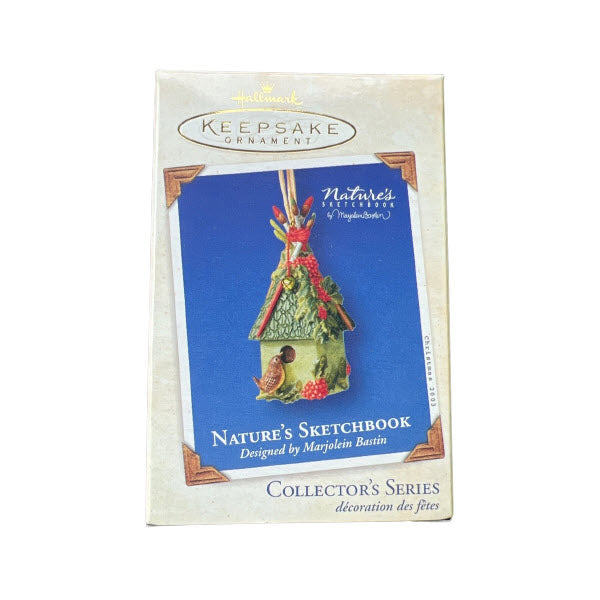 2003 Birdhouse Hallmark Ornament (Nature's Sketchbook) QX8679