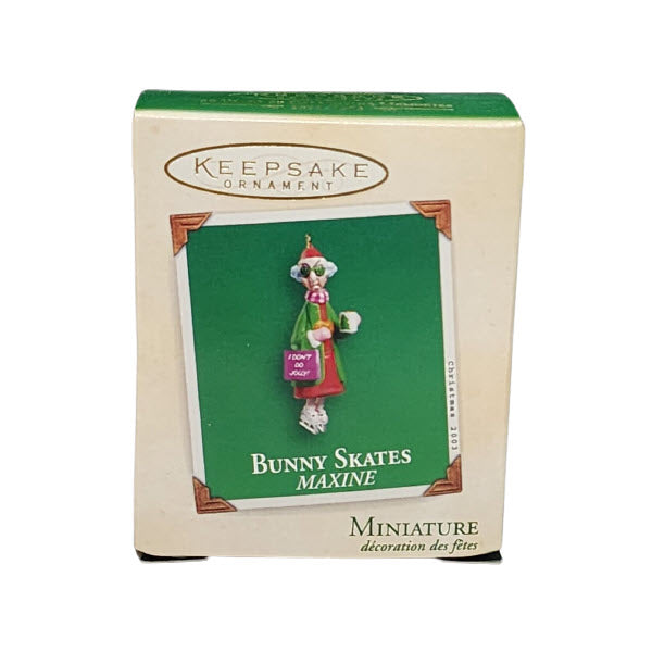2003 Bunny Skates Hallmark Ornament (Maxine) QXM4957