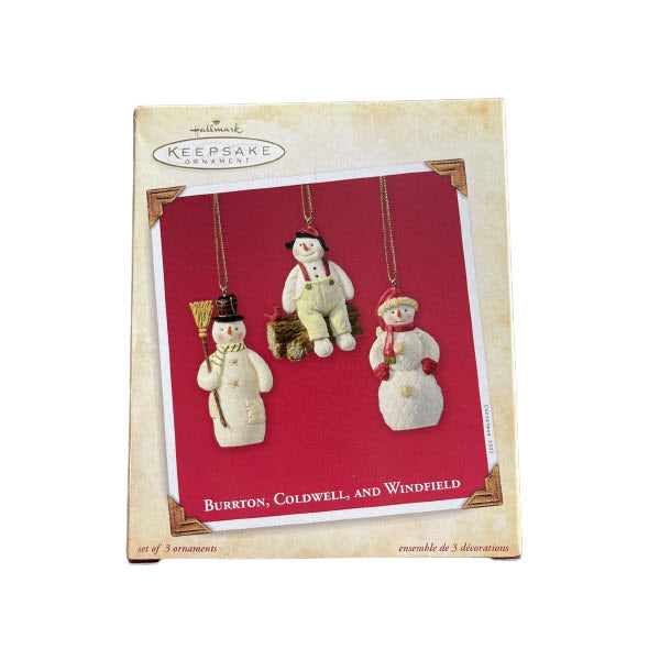 2003 Burrton, Coldwell, and Windfield Hallmark Ornament (Snowman) QXG2557