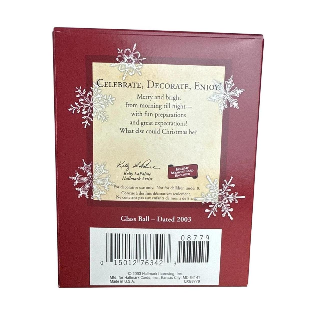 2003 Celebrate, Decorate, Enjoy! Hallmark Ornament (Ball) QXG8779