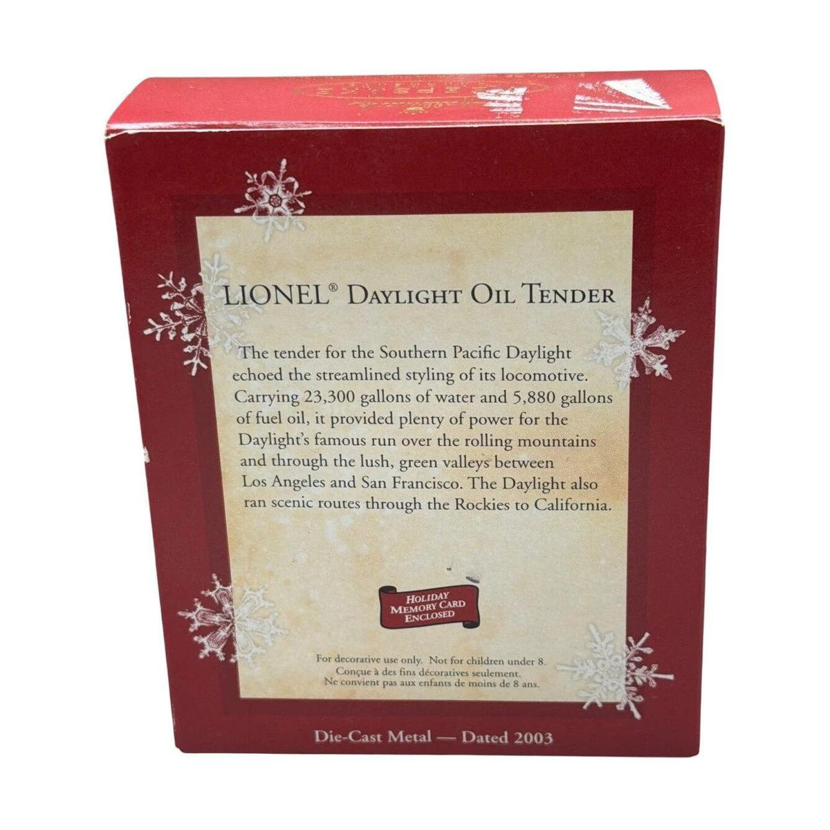 2003 Daylight Oil Tender Hallmark Ornament (Lionel) QXI8249 Image7
