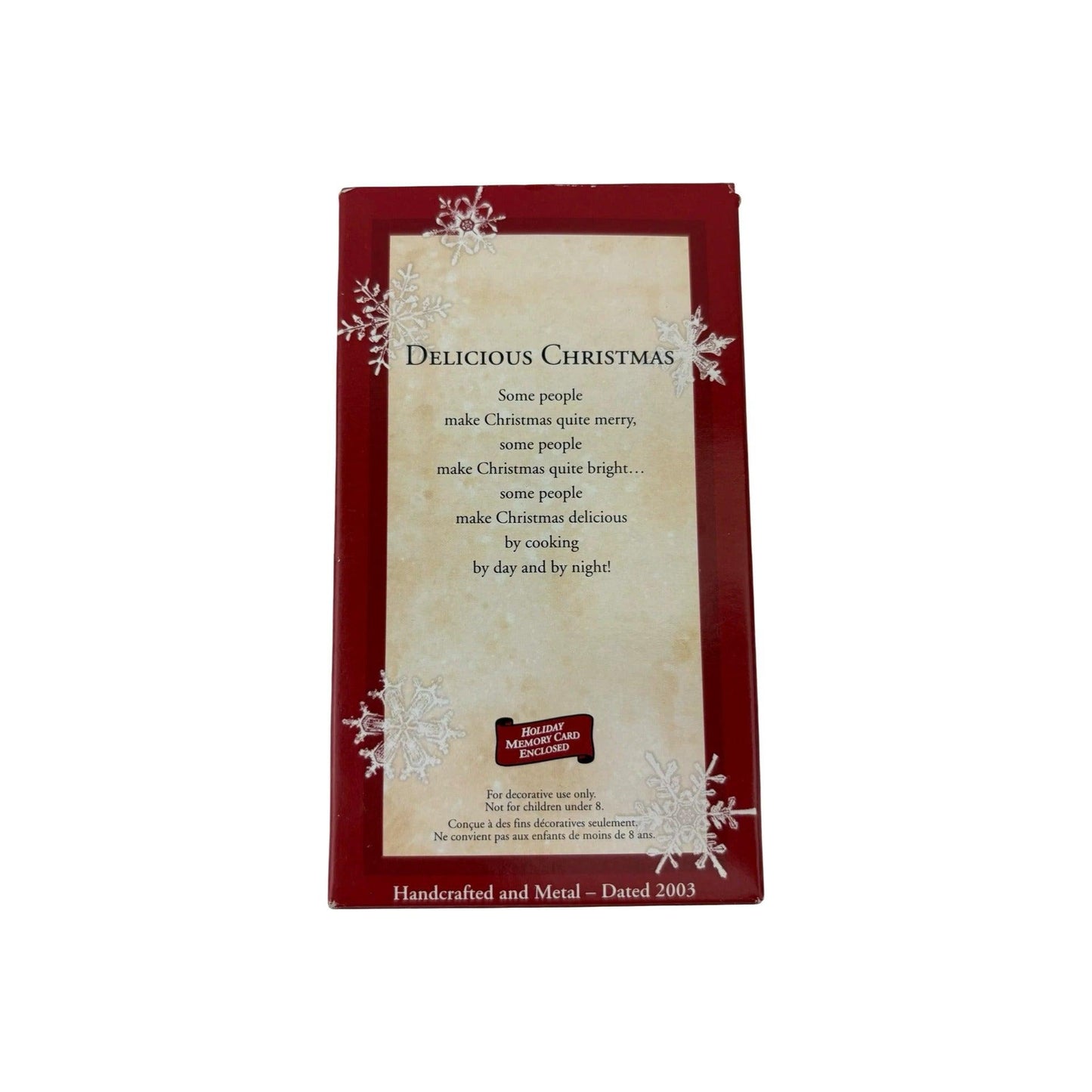 2003 Delicious Christmas Hallmark Ornament (Kitchen) QXG8657 Image4
