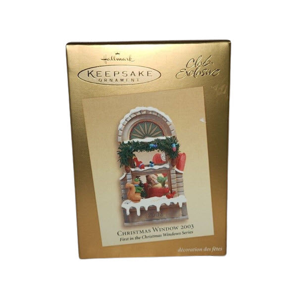 2003 Dreaming of Santa Hallmark Ornament (Christmas Window) QXC3003