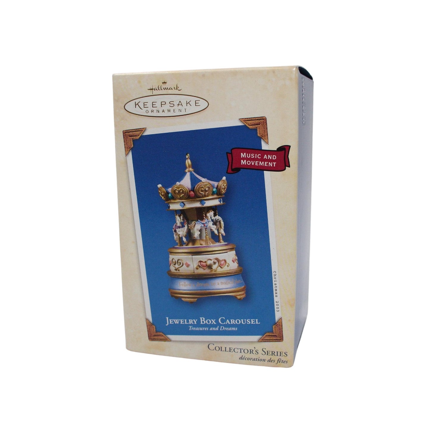 2003 Jewelry Box Carousel Hallmark Ornament (Treasures and Dreams) QX8197