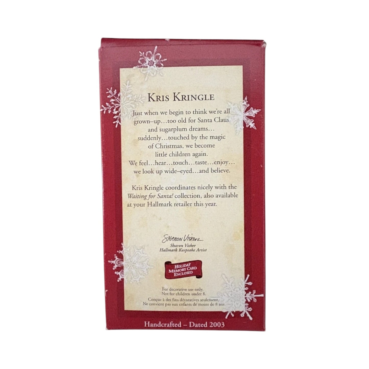 2003 Kris Kringle Hallmark Ornament (Santa Claus) PR2917 Image6