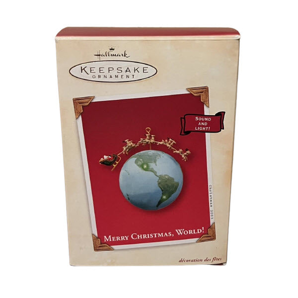 2003 Merry Christmas World! Hallmark Ornament (Santa Claus) QLX7449