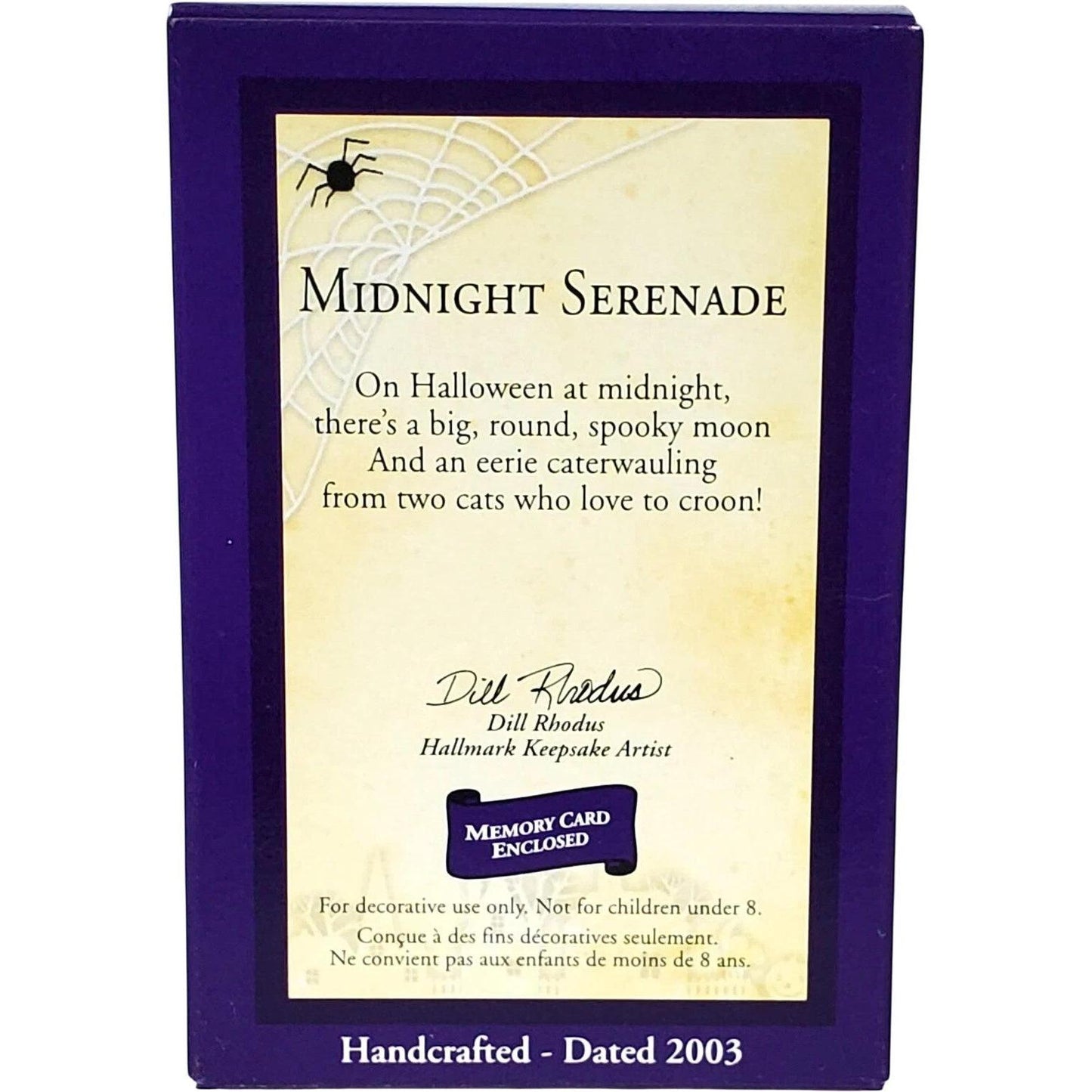 2003 Midnight Serenade Hallmark Ornament (Halloween) QFO6047