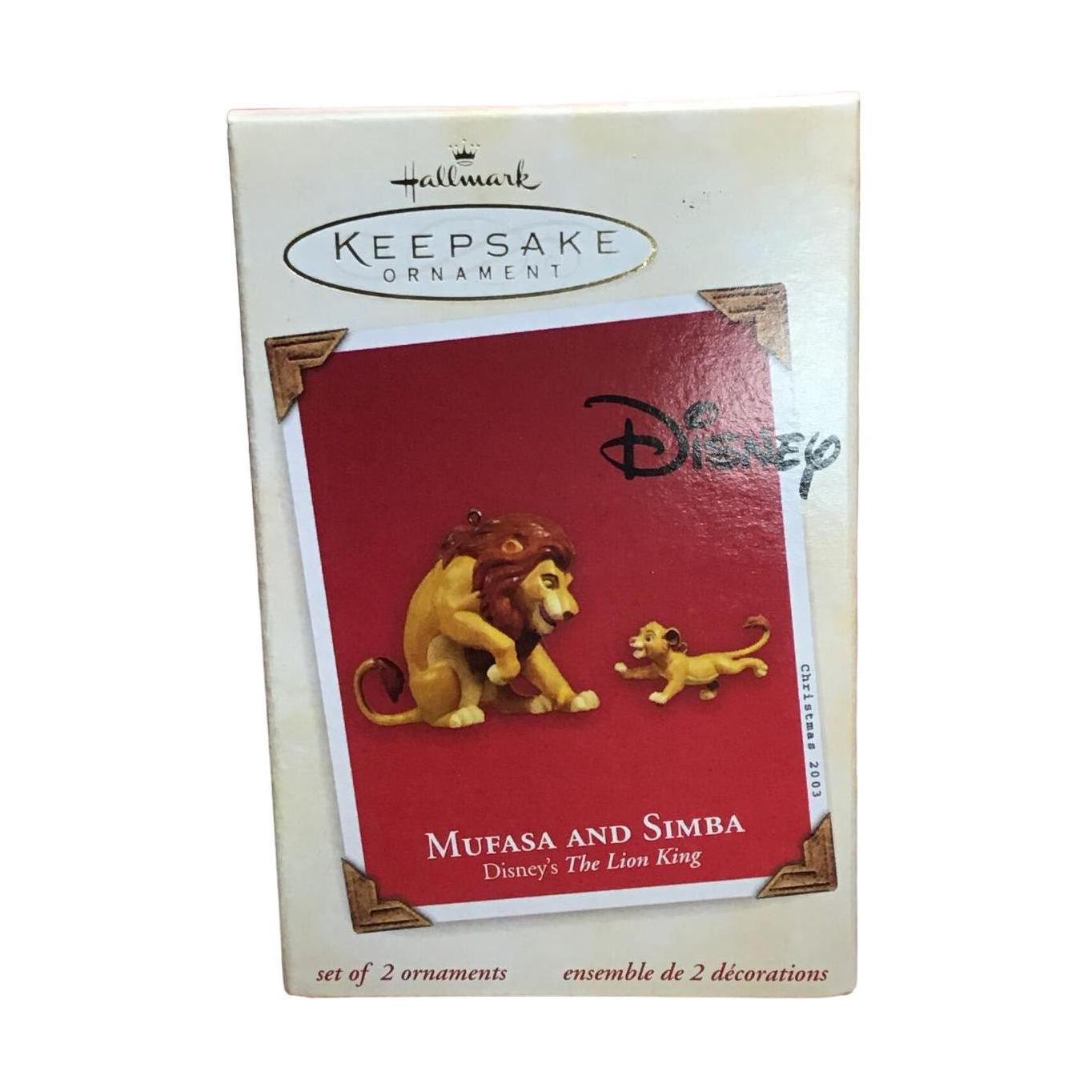 2003 Mufasa and Simba Hallmark Ornament (Lion King) QXD5087
