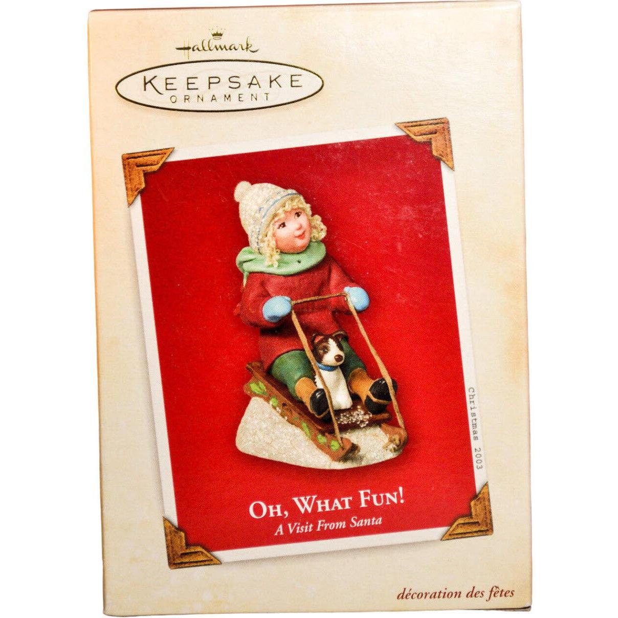 2003 Oh, What Fun! Hallmark Ornament (A Visit From Santa) QP1427