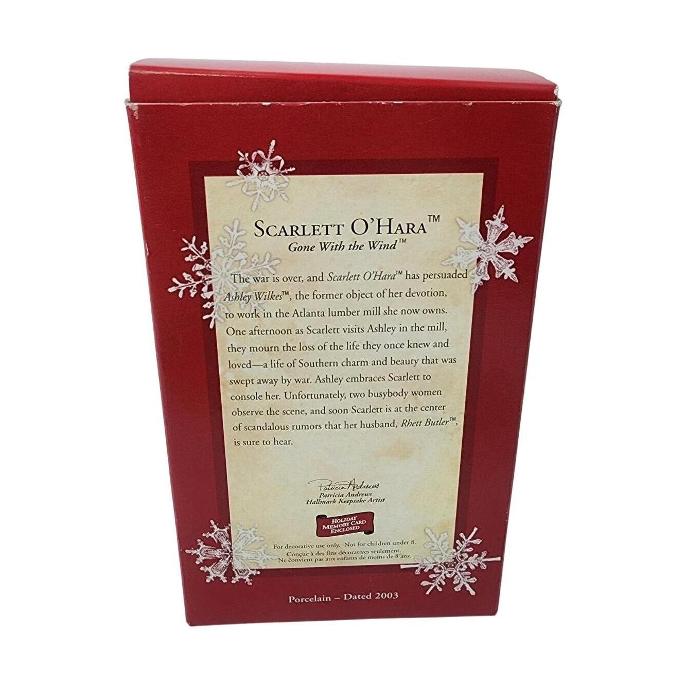 2003 Scarlett O'Hara Hallmark Ornament (Gone with the Wind) QXI8307