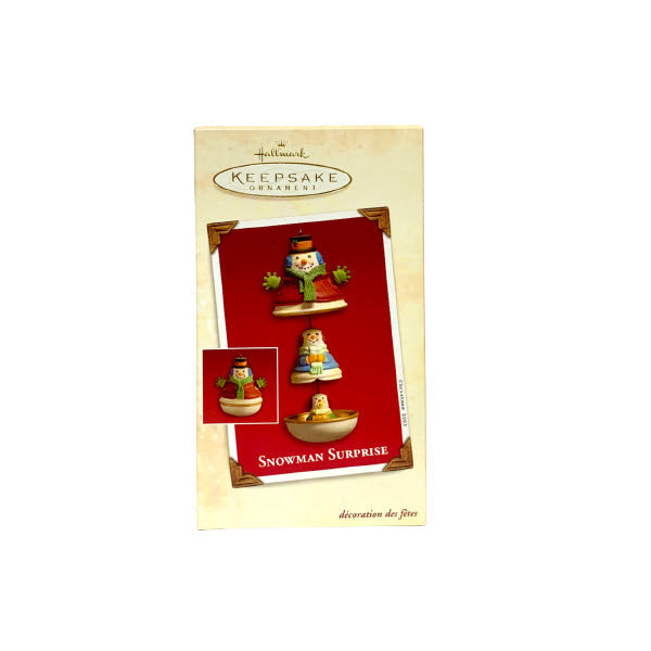 2003 Snowman Surprise Hallmark Ornament (Snowman) QXG8807