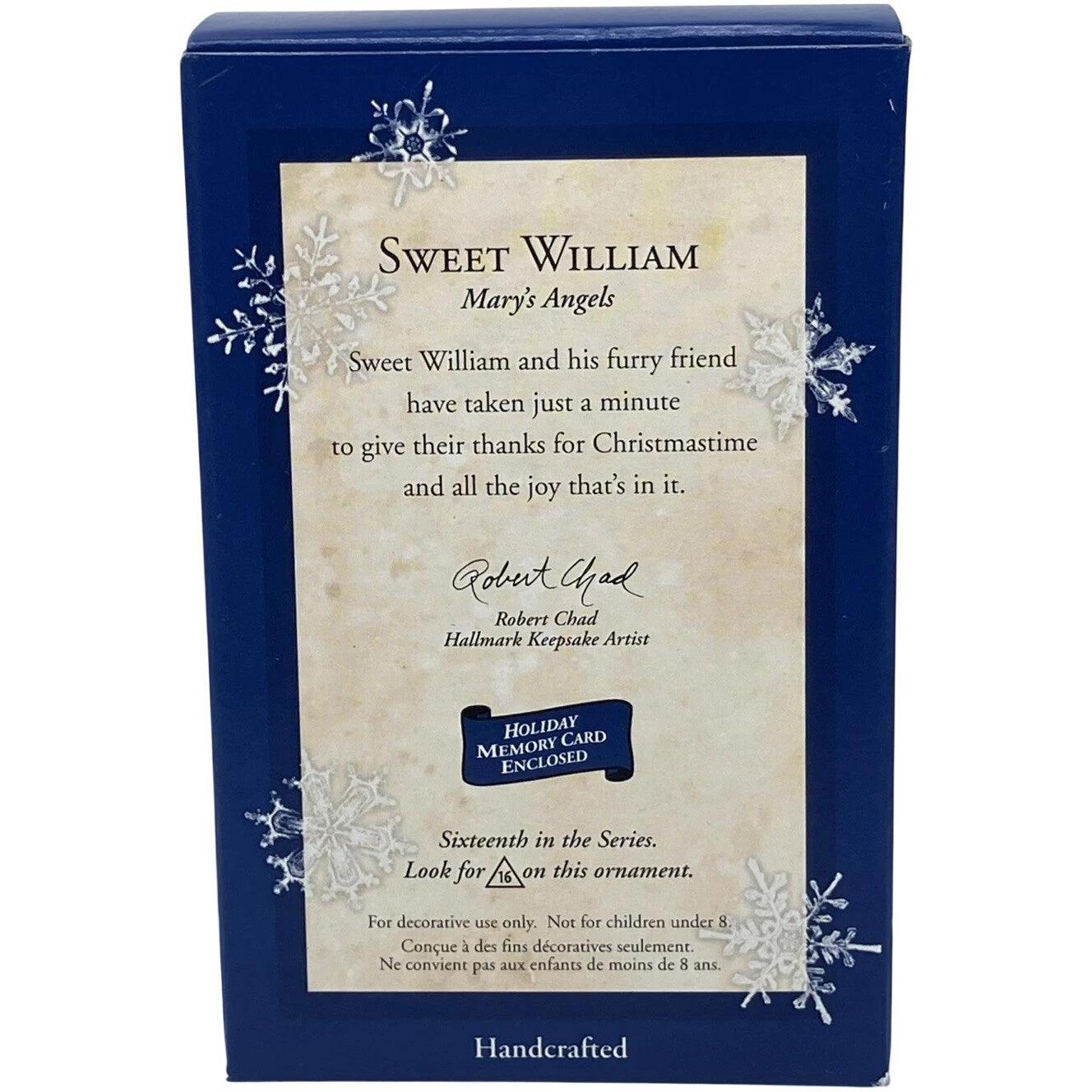 2003 Sweet William Hallmark Ornament (Mary's Angels) QX8119