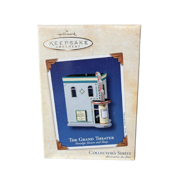 2003 The Grand Theater Hallmark Ornament (Nostalgic Houses and Shops) QX8149