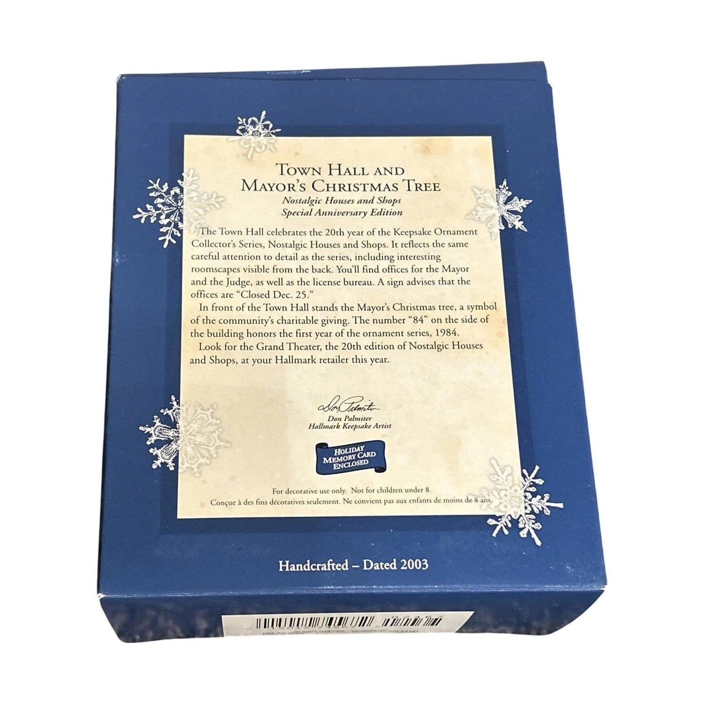 2003 Town Hall and Mayor's Christmas Tree Hallmark Ornament (Nostalgic Houses and Shops) QX2467 Image6