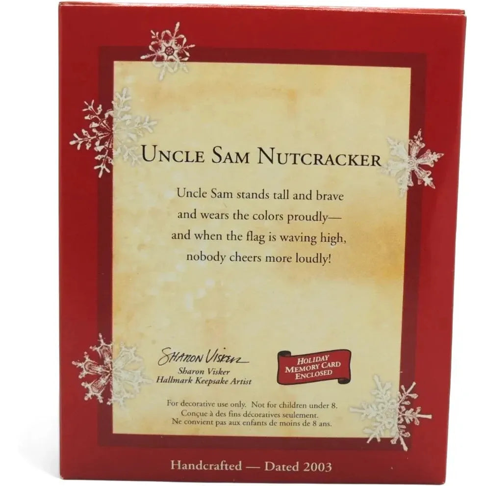 2003 Uncle Sam Nutcracker Hallmark Ornament (Patriotic) QXG2489