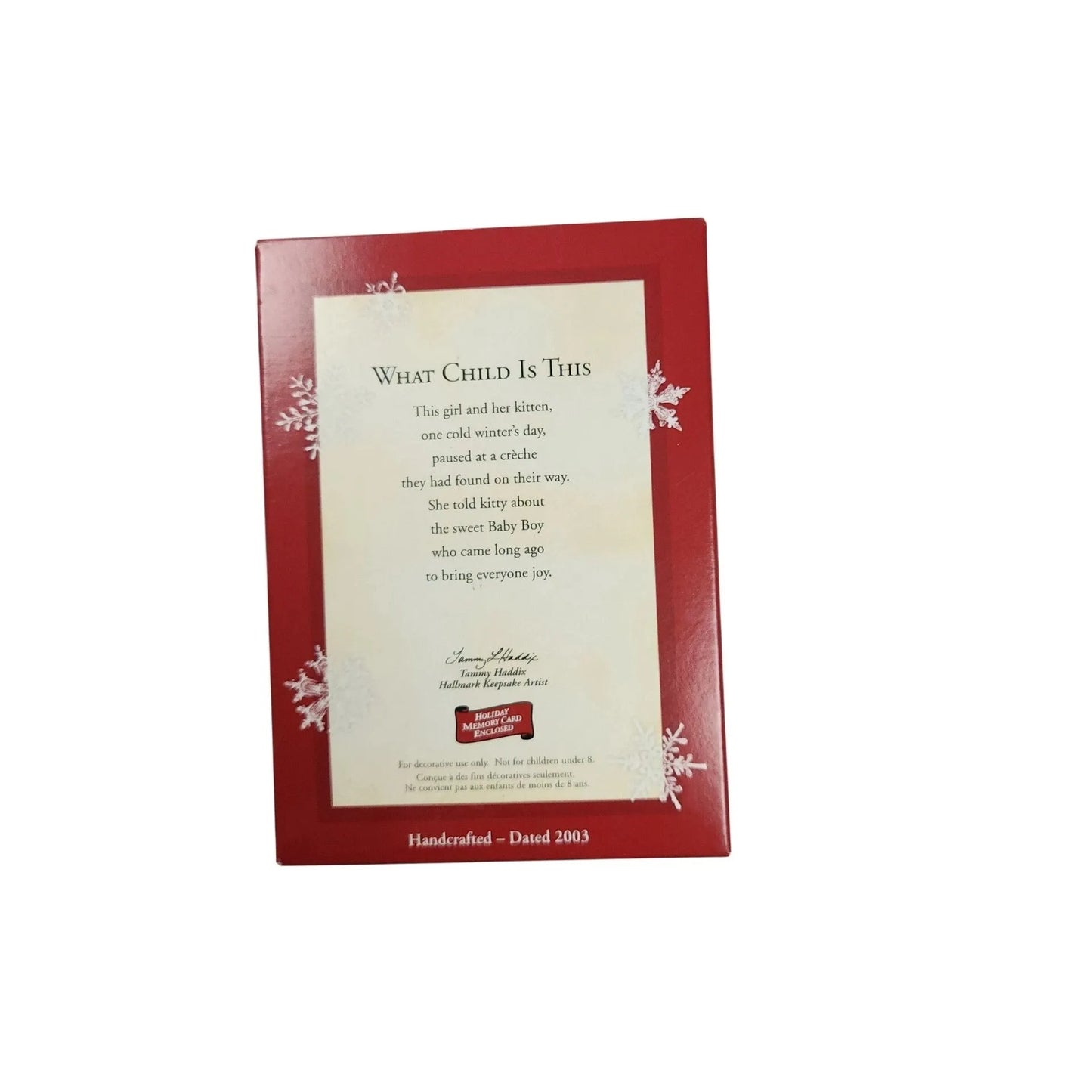 2003 What Child Is This Hallmark Ornament (Mailbox) QXG8989