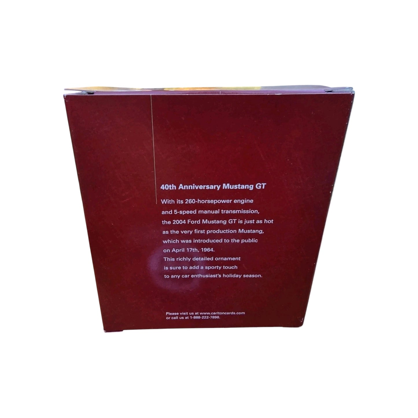 2004 40th Anniversary Mustang GT (Ford) Carlton Cards Heirloom Ornament CXOR-109L Image7