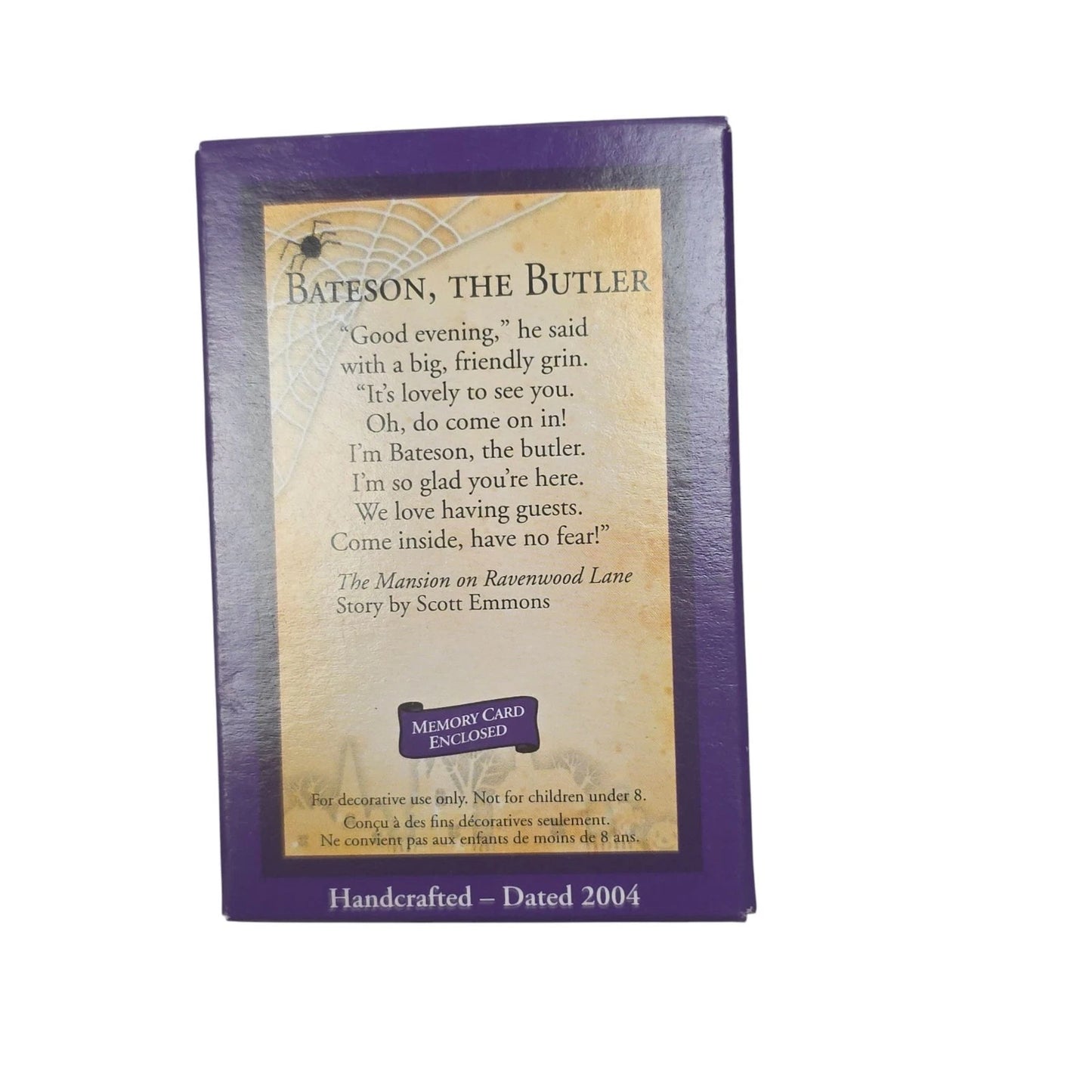 2004 Bateson, The Butler Hallmark Ornament (Halloween) QFO6054