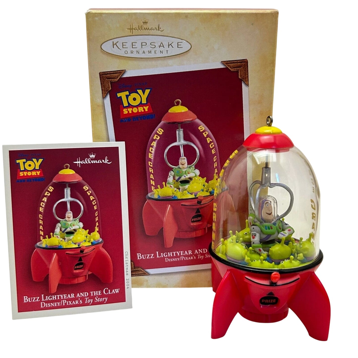 2004 Buzz Lightyear and The Claw Hallmark Ornament (Toy Story) QXD8671